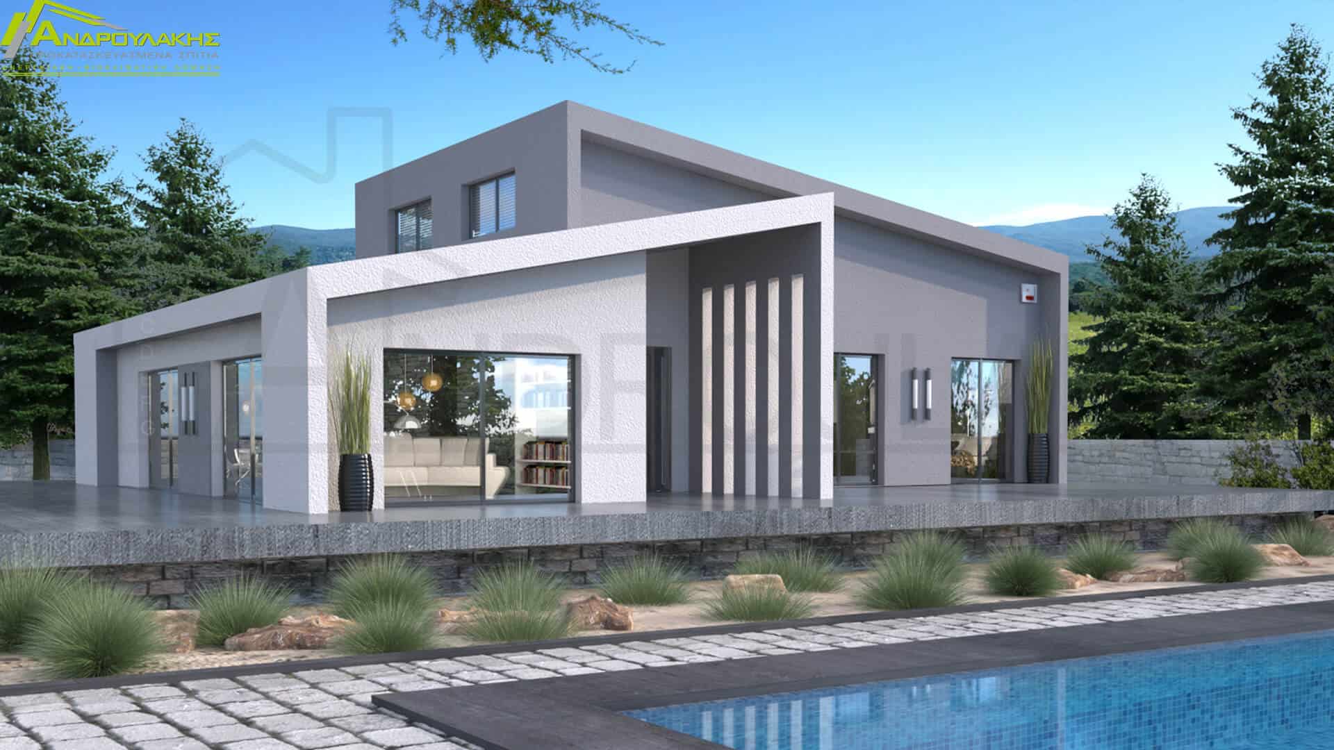 Ισόγεια Κατοικία Με Σοφίτα 190 τ.μ. - Προκατασκευασμένα σπίτια | Προκατ ...