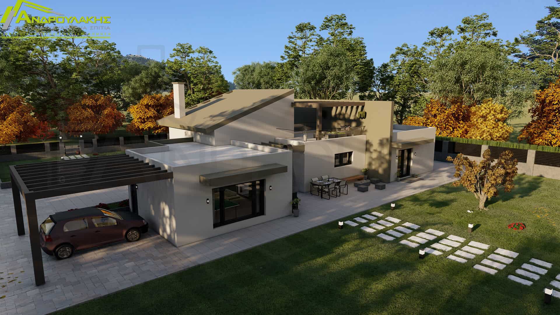 Ισόγεια Κατοικία Με Σοφίτα 232 τ.μ. - Προκατασκευασμένα σπίτια | Προκατ ...