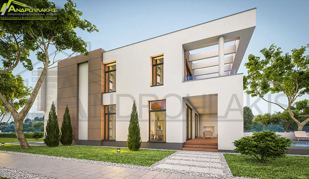 Διώροφη Κατοικία 184 τ.μ. με Studio 27 τ.μ. - Προκατασκευασμένα σπίτια ...