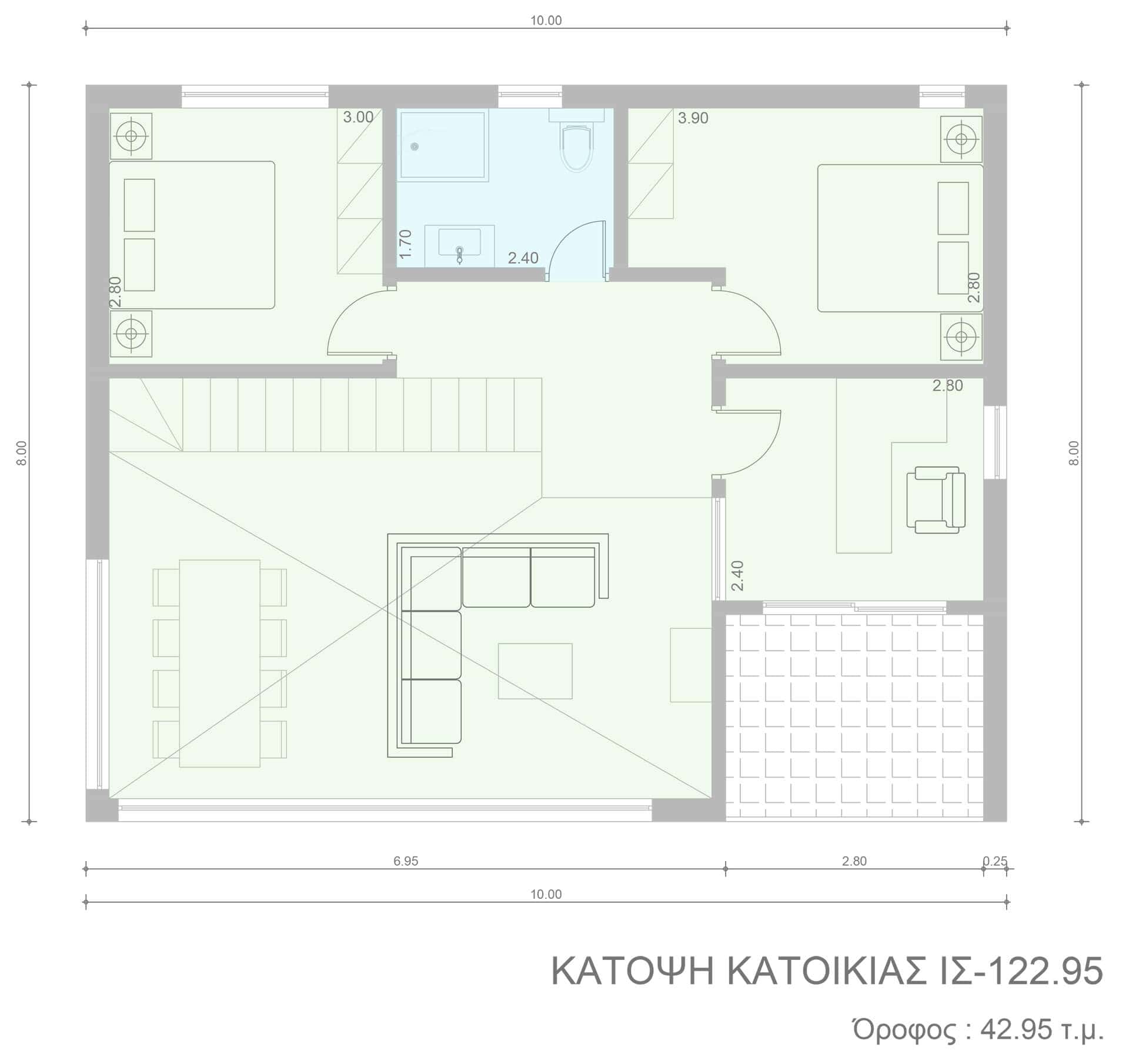 Ισόγεια Κατοικία Με Σοφίτα 122 τ.μ. - Προκατασκευασμένα σπίτια | Προκατ ...
